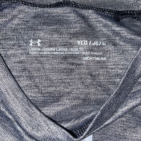 Under Armour loose fit heat gear youth boys L short sleeve t-shirt grey - Picture 2 of 3